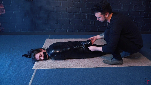 Ada's Mummification in Catsuit in Tight Tape + Tickling