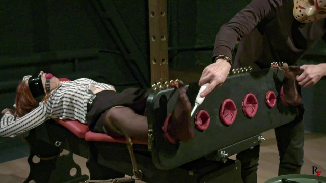 Nylon Feet Tickling In Stocks For Mora In Y Position