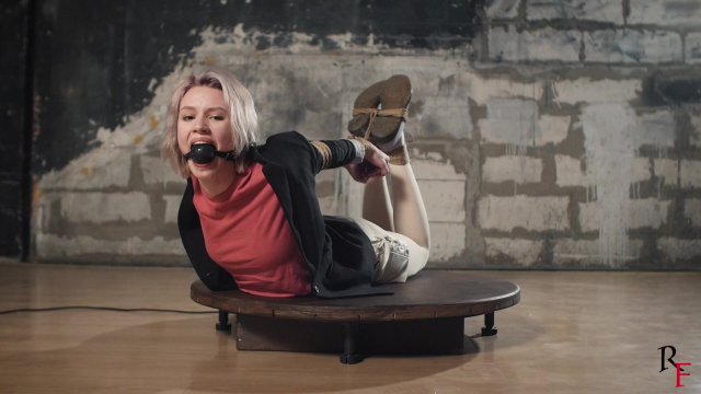 Astrid Shows Her Flexibility in Hogtie