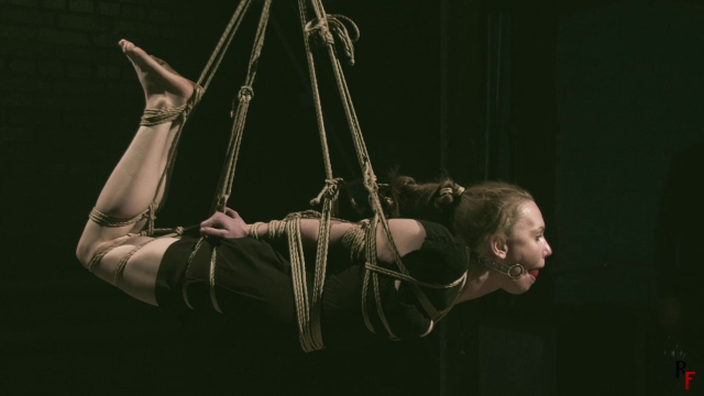 Live Bondage Seance With Dina - Suspension Hogtie