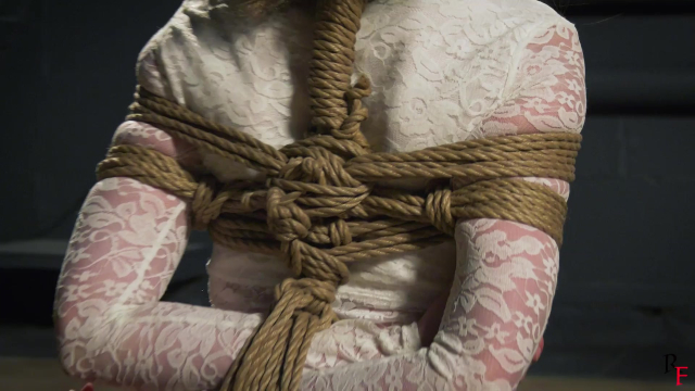 Home Girl Struggle in Tight Bondage with Sponge Gag