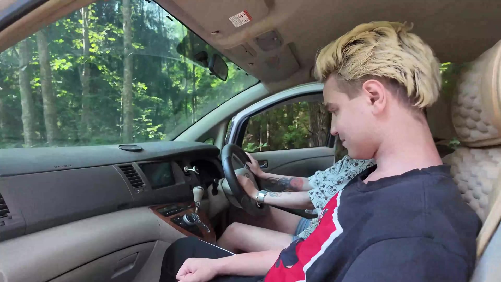 Public anal in the breakdown vehicle