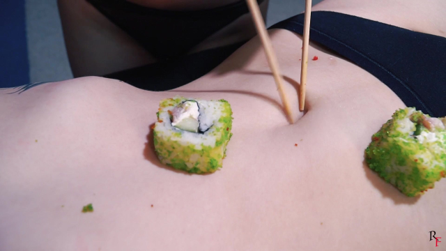 Agata - Sushi Girl - Liking and Tickling Her Body with Sweet Cream By Alla