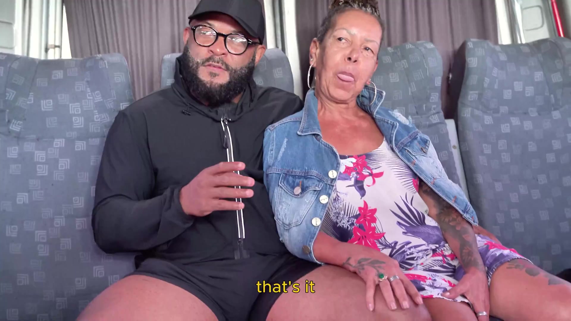 Ebony Granny Ass Fucked In Driving Van