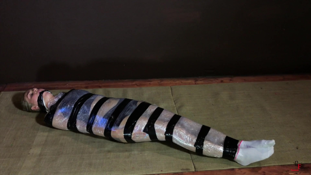 Esenya. Tight Mummification and Tape Gag