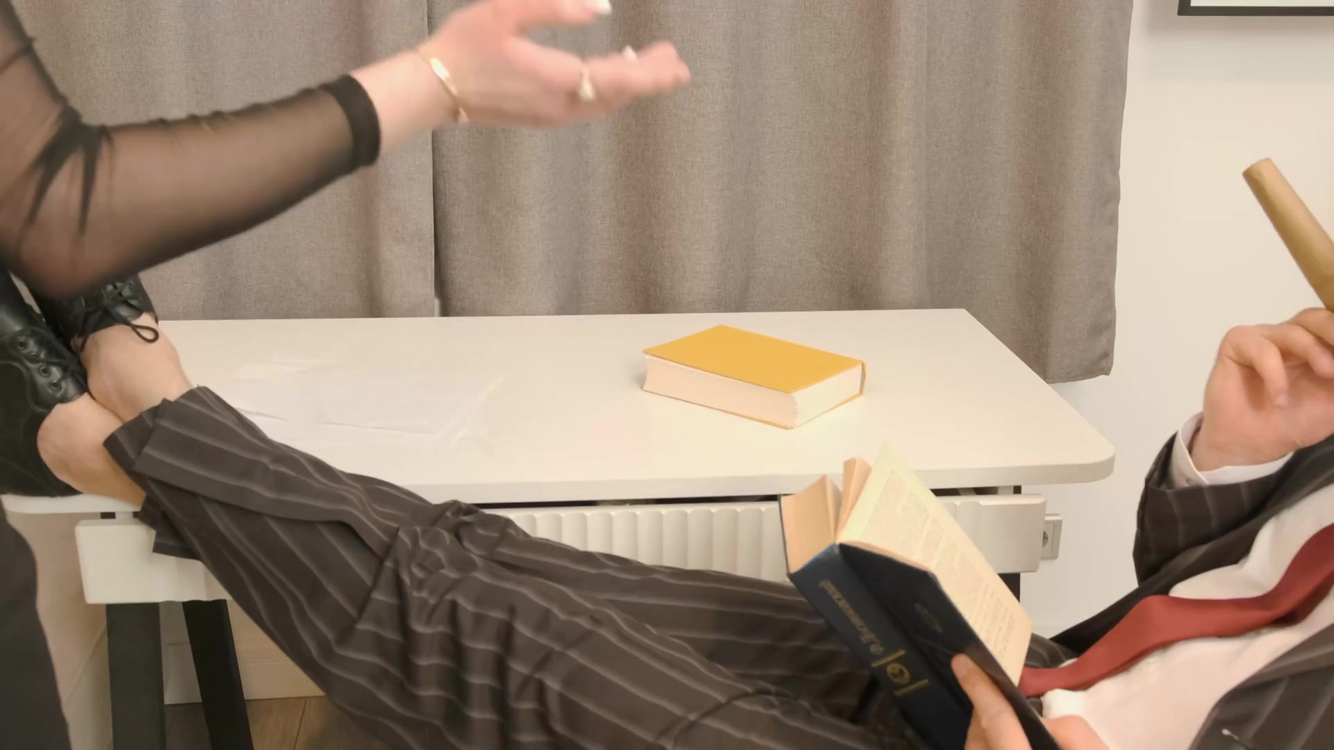 Secretary gets all holes destroyed by her boss