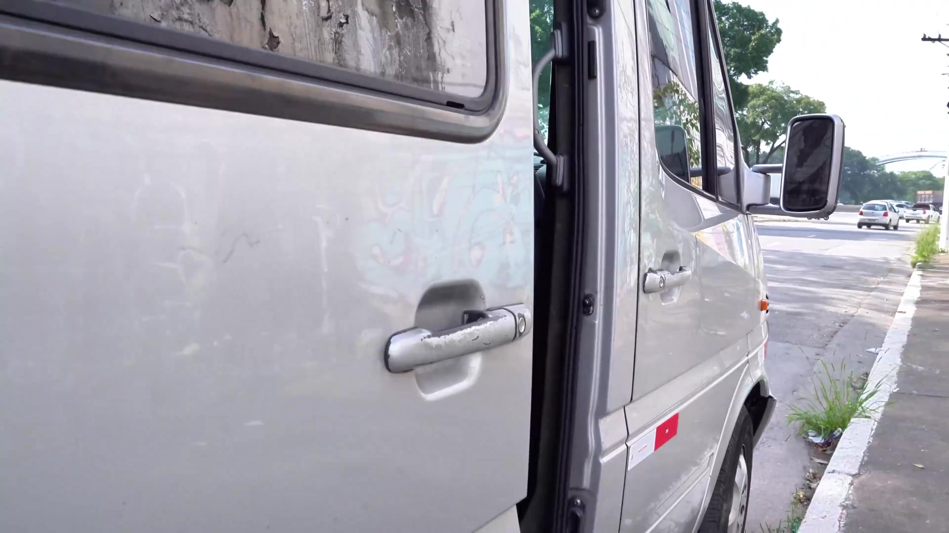 Bbw mature first threesome in a moving van