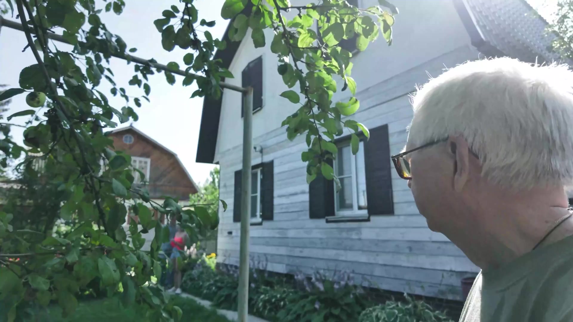 Old man surprises couple having anal sex