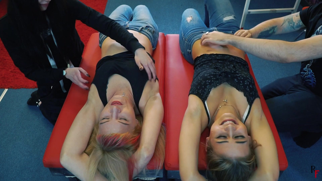 Double Tickling with Roksana and Agnessa + Agnessa Topless Solo