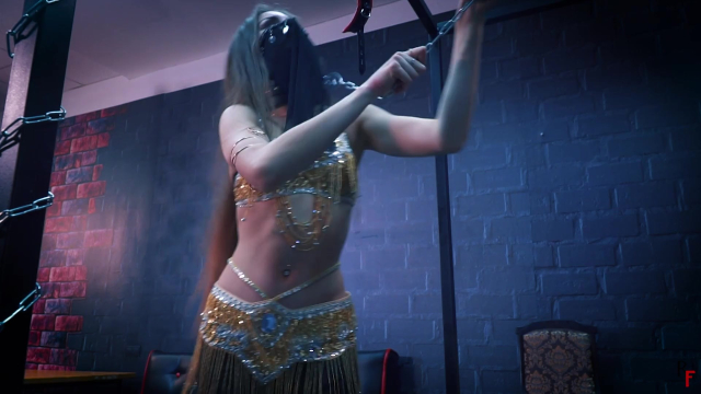 Belly Oriental Dancing - Kristy Belly Tickle Torment with Ringing Bells