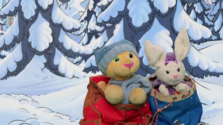 Casper  en Emma  - Op Wintersport