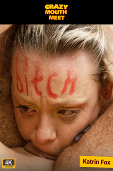 Skinny bitch extreme rough face fucked