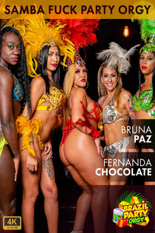 Extreme carnaval samba DP fuck party