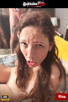 Massive bukkake DP fuck orgy